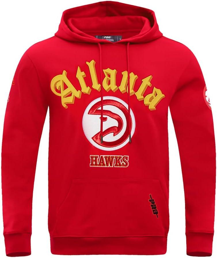 imagePro Standard Mens NBA Old English Pull Over HoodieRed