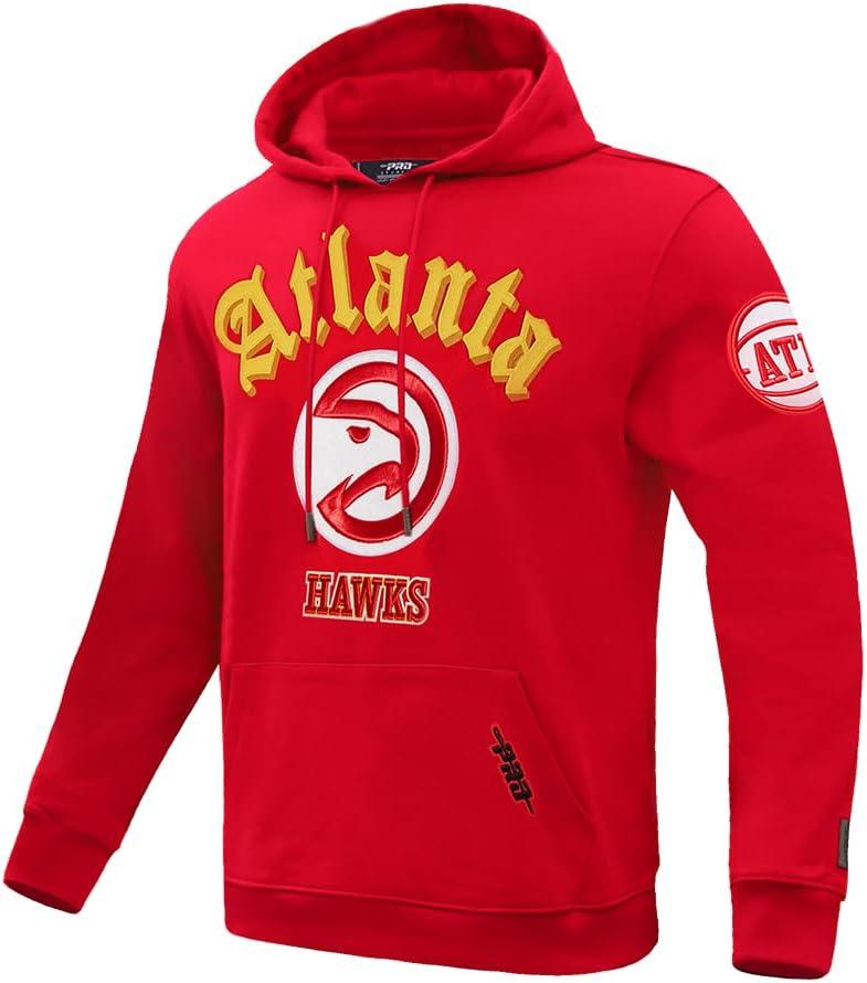 imagePro Standard Mens NBA Old English Pull Over HoodieRed