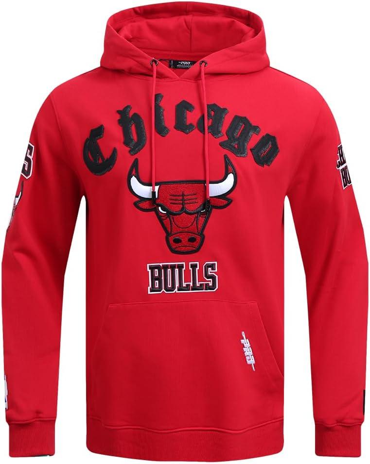 imagePro Standard Mens NBA Old English Pull Over HoodieRed