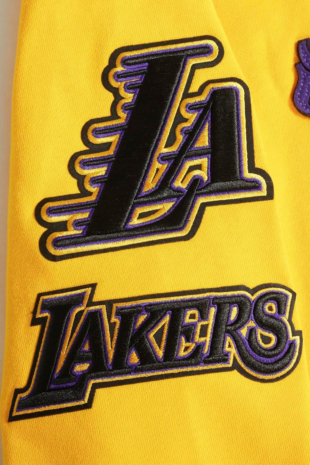 imagePro Standard Mens NBA Old English Pull Over HoodieYellow