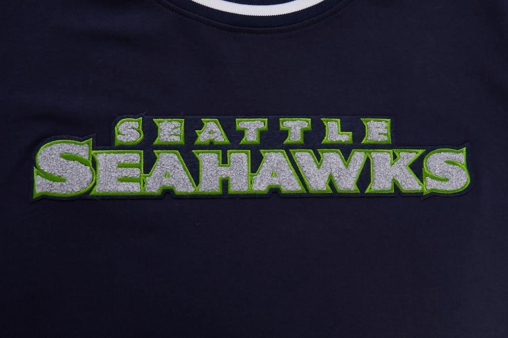 imagePro Standard Mens NFL Classic Chenille Short Sleeve TeeMidnight Navy