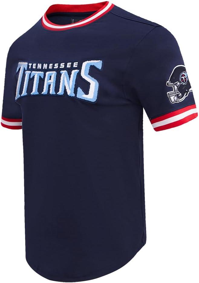 imagePro Standard Mens NFL Classic Chenille Short Sleeve TeeMidnight Navy