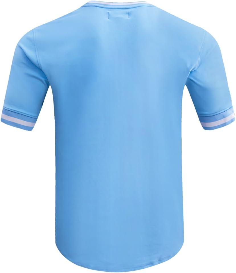 imagePro Standard Mens NFL Classic Chenille Short Sleeve TeeUniversity Blue