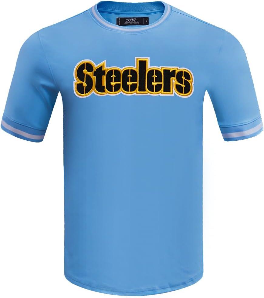 imagePro Standard Mens NFL Classic Chenille Short Sleeve TeeUniversity Blue