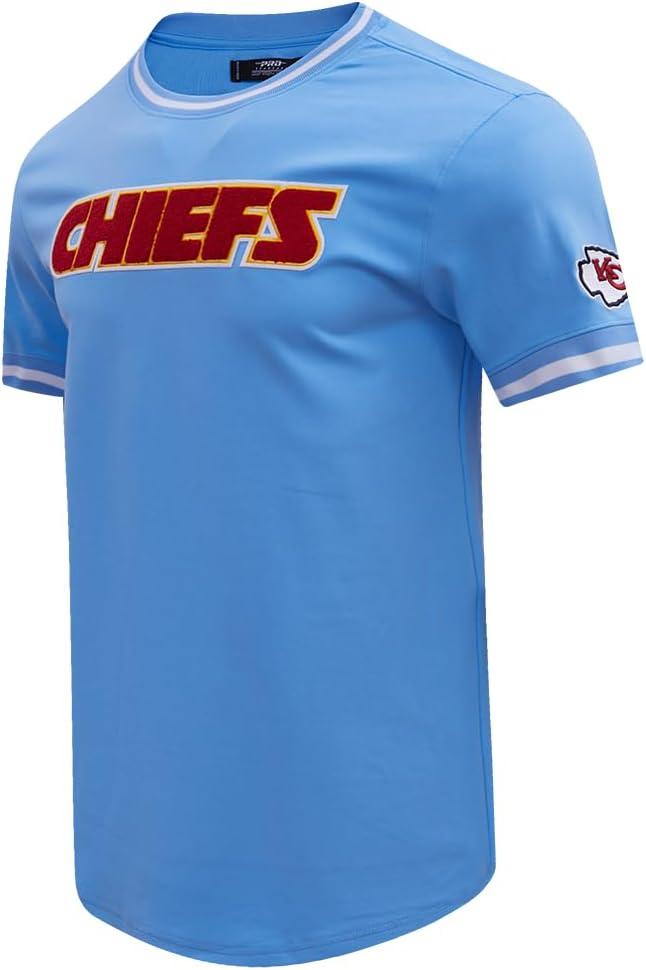 imagePro Standard Mens NFL Classic Chenille Short Sleeve TeeUniversity Blue