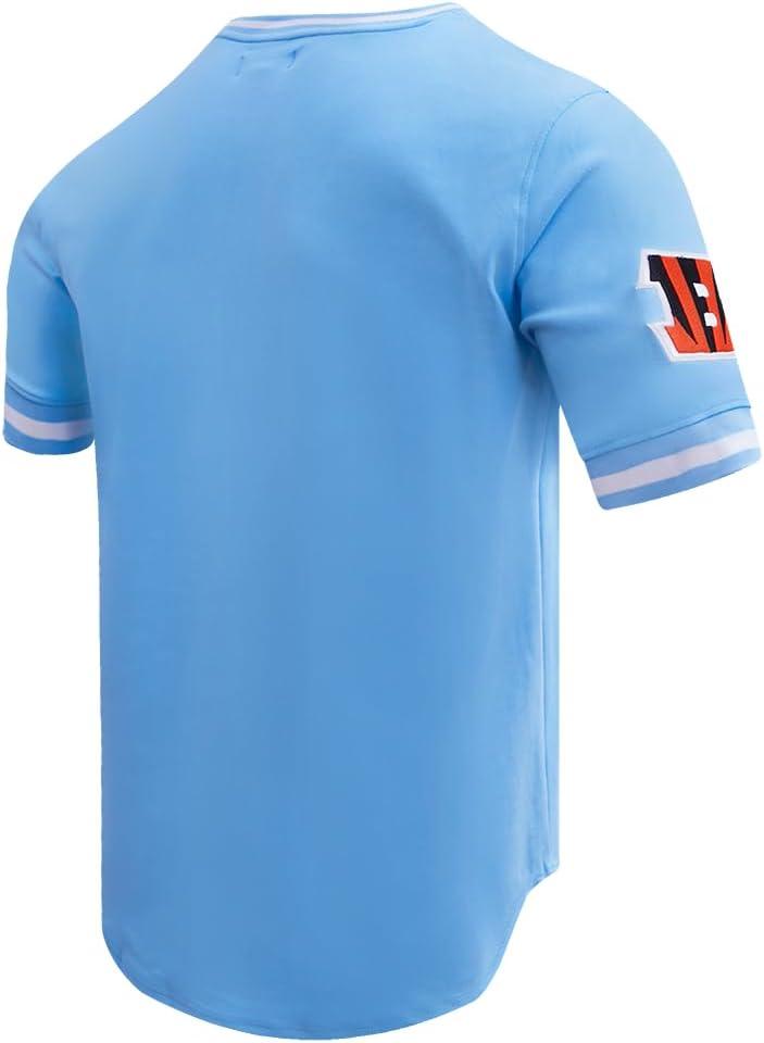 imagePro Standard Mens NFL Classic Chenille Short Sleeve TeeUniversity Blue