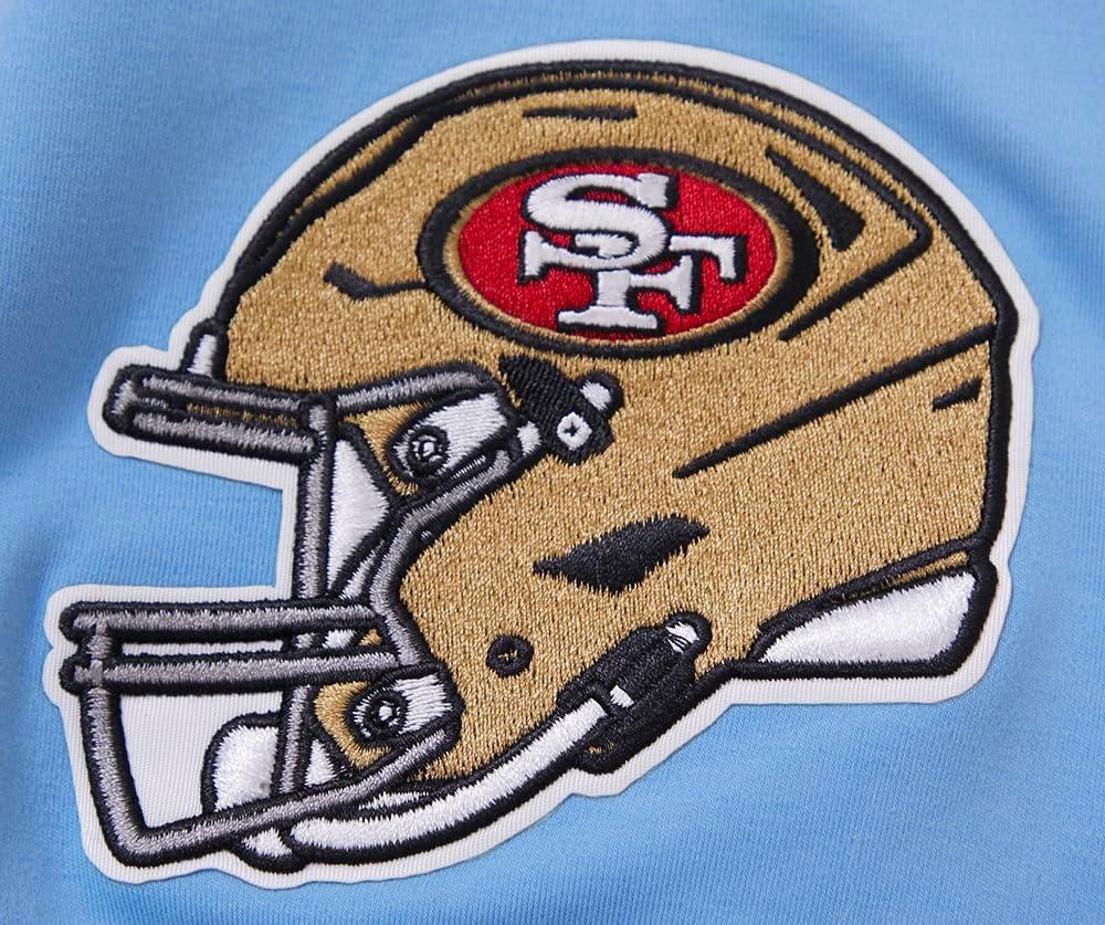 imagePro Standard Mens NFL Classic Chenille Short Sleeve TeeUniversity Blue