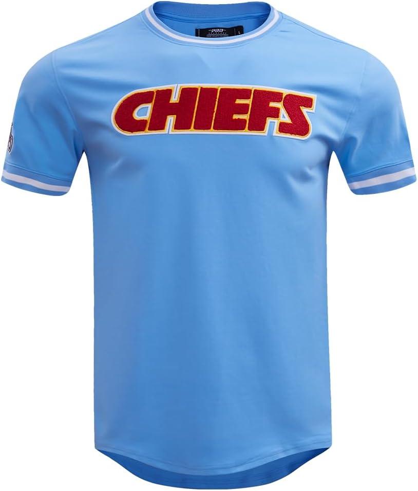 imagePro Standard Mens NFL Classic Chenille Short Sleeve TeeUniversity Blue