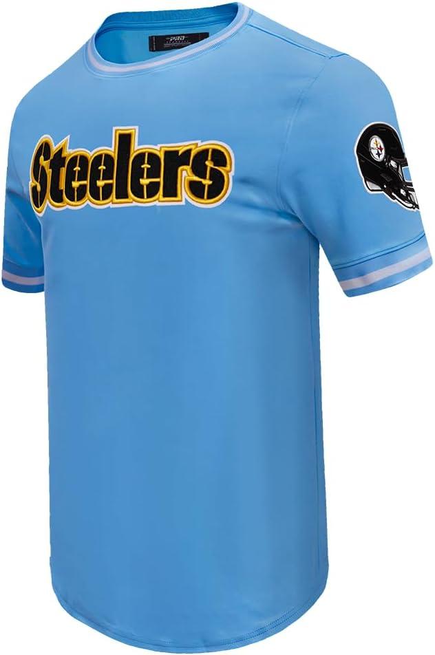 imagePro Standard Mens NFL Classic Chenille Short Sleeve TeeUniversity Blue