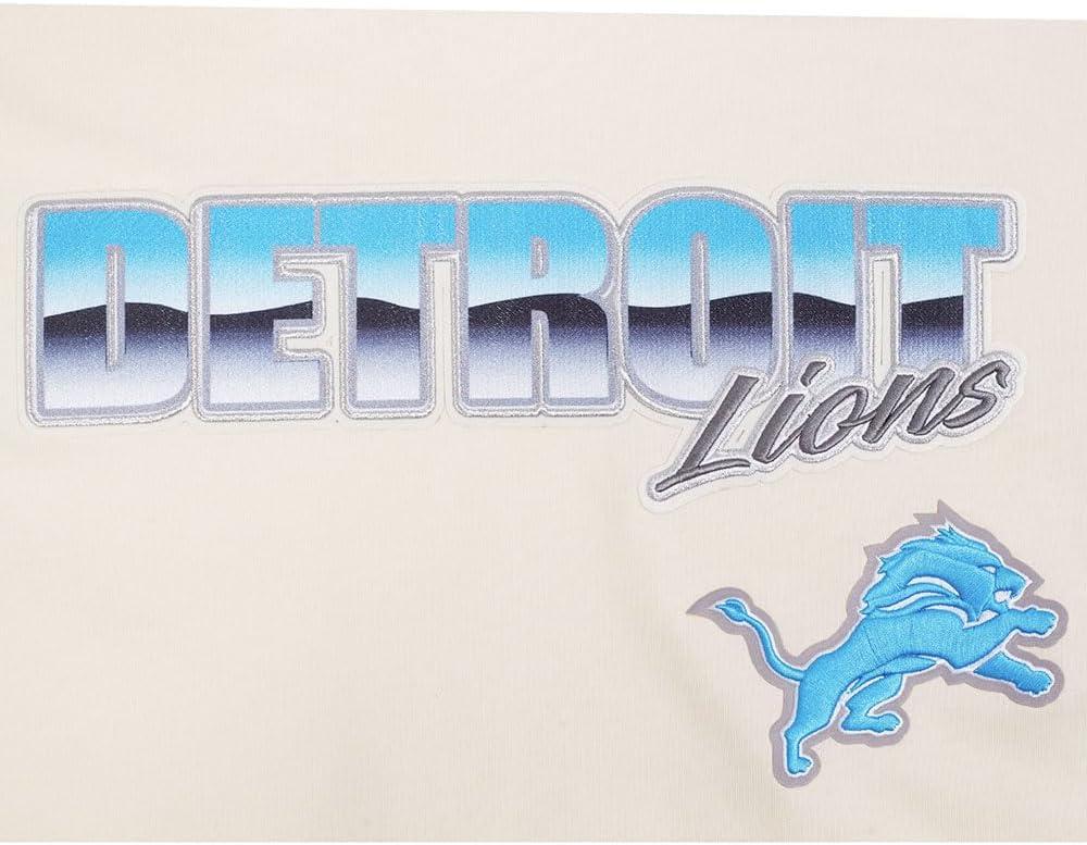 imagePro Standard Mens NFL Detroit Lions Chromatic Short Sleeve Tee Eggshell L
