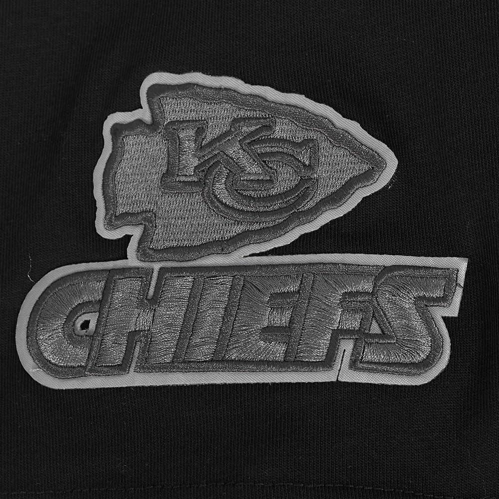 imagePro Standard Mens NFL Kansas City Chiefs Reverse French Terry Short Sleeve Tee Black XL