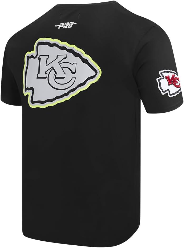 imagePro Standard Mens NFL Kansas City Chiefs Under The Lights Short Sleeve Tee Black L