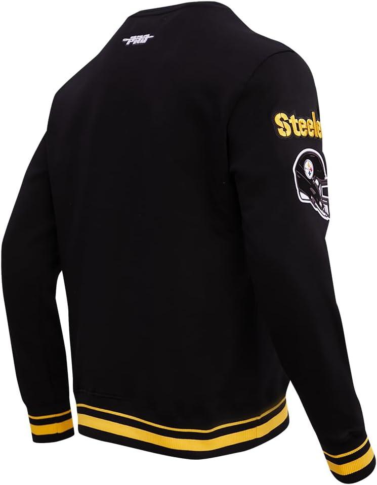 imagePro Standard Mens NFL Mash Up Brushed Back French Terry Crewneck SweatshirtBlack
