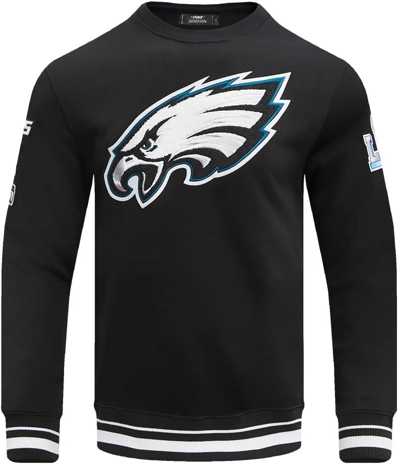 imagePro Standard Mens NFL Mash Up Brushed Back French Terry Crewneck SweatshirtBlack