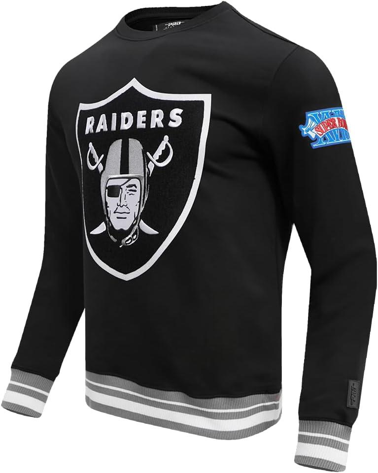 imagePro Standard Mens NFL Mash Up Brushed Back French Terry Crewneck SweatshirtBlack