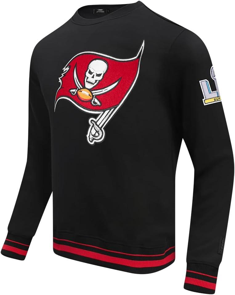 imagePro Standard Mens NFL Mash Up Brushed Back French Terry Crewneck SweatshirtBlack