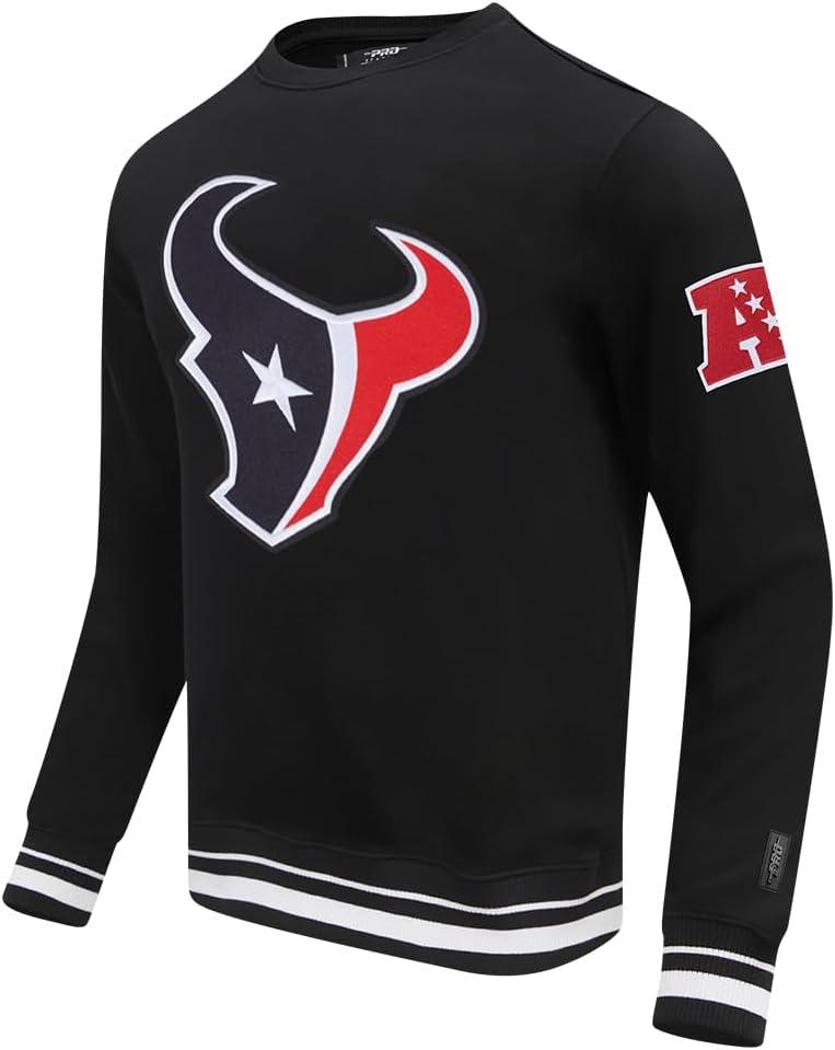 imagePro Standard Mens NFL Mash Up Brushed Back French Terry Crewneck SweatshirtBlack