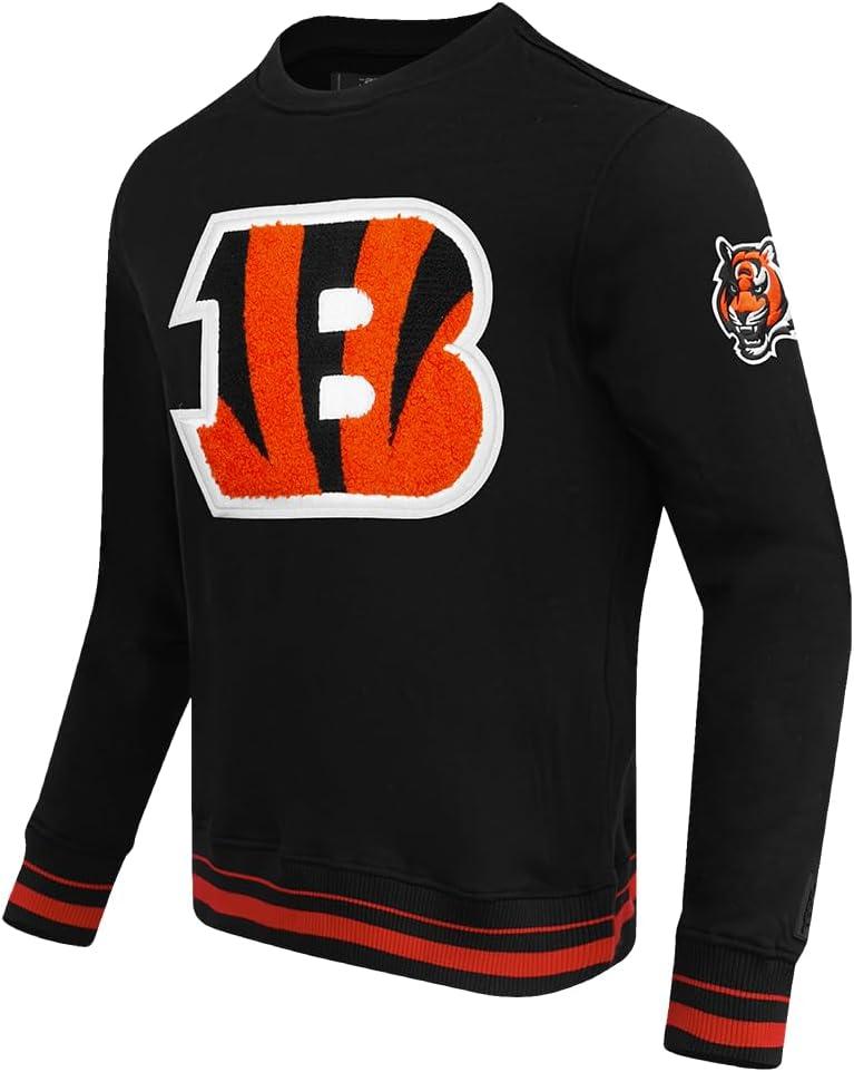 imagePro Standard Mens NFL Mash Up Brushed Back French Terry Crewneck SweatshirtBlack
