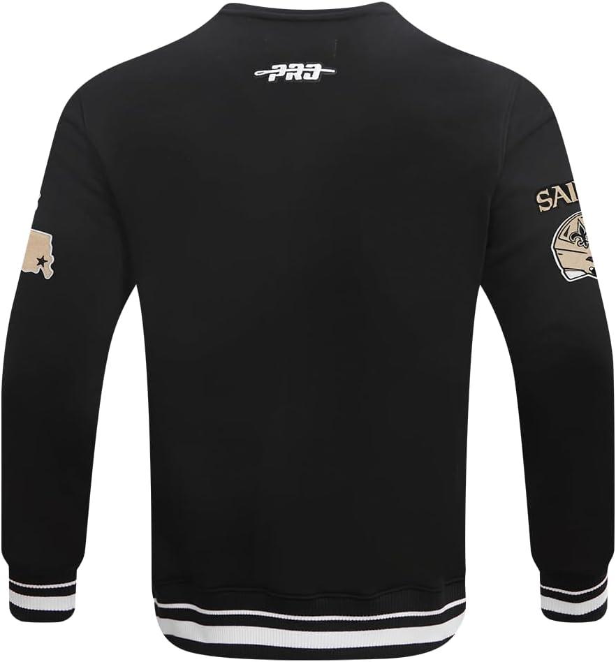 imagePro Standard Mens NFL Mash Up Brushed Back French Terry Crewneck SweatshirtBlack