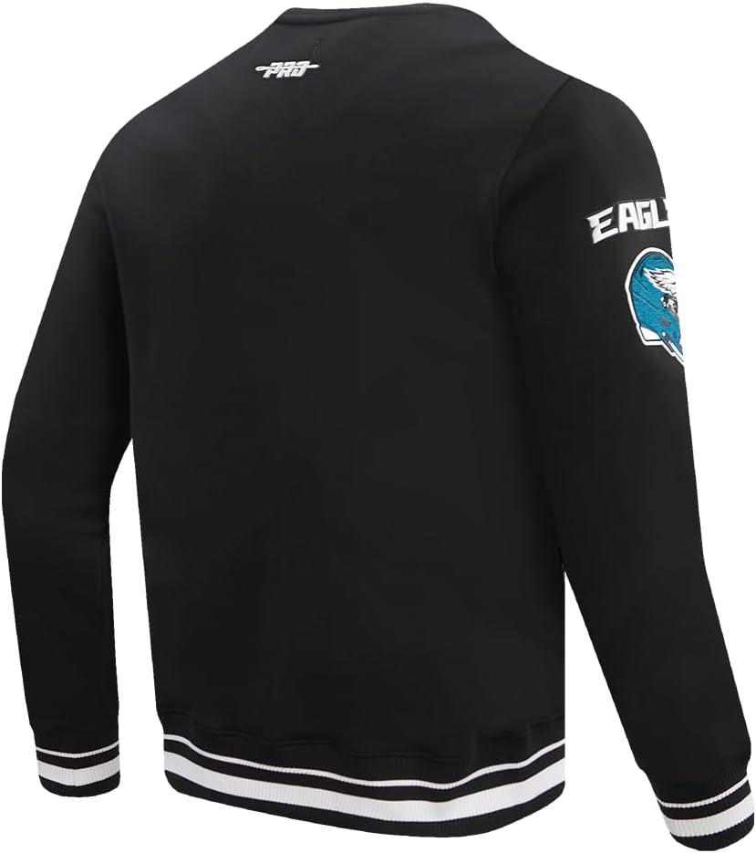 imagePro Standard Mens NFL Mash Up Brushed Back French Terry Crewneck SweatshirtBlack