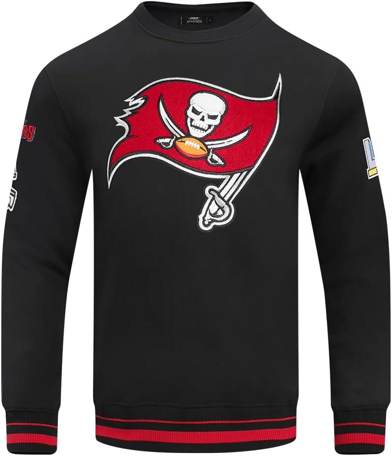 imagePro Standard Mens NFL Mash Up Brushed Back French Terry Crewneck SweatshirtBlack