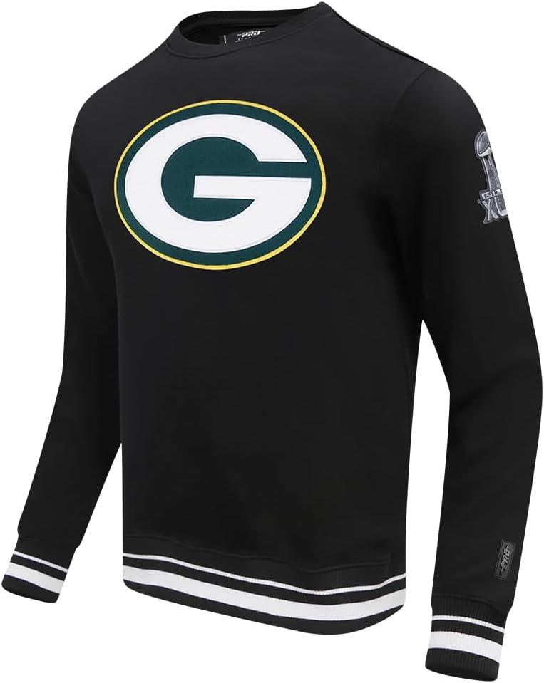 imagePro Standard Mens NFL Mash Up Brushed Back French Terry Crewneck SweatshirtBlack