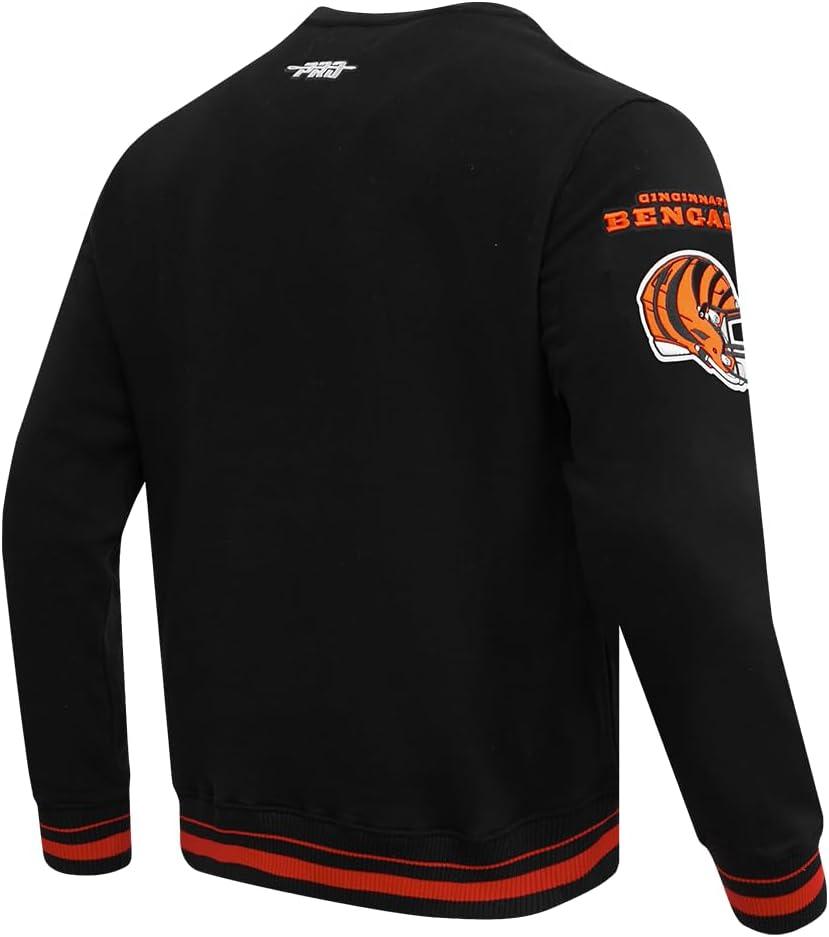 imagePro Standard Mens NFL Mash Up Brushed Back French Terry Crewneck SweatshirtBlack