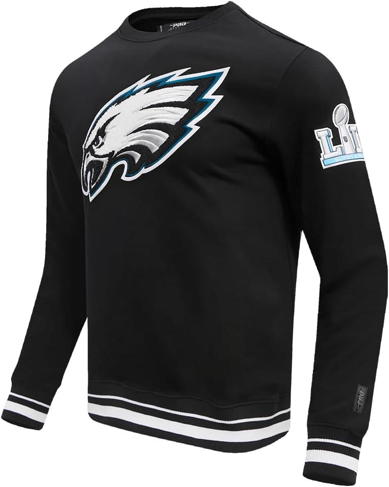 imagePro Standard Mens NFL Mash Up Brushed Back French Terry Crewneck SweatshirtBlack