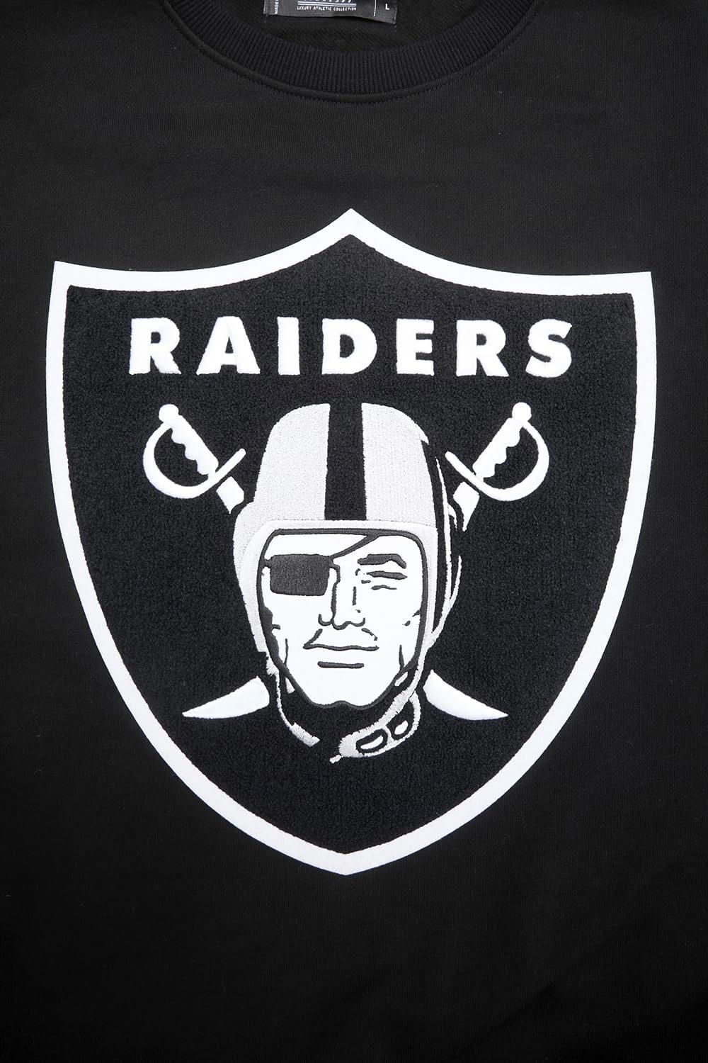 imagePro Standard Mens NFL Mash Up Brushed Back French Terry Crewneck SweatshirtBlack