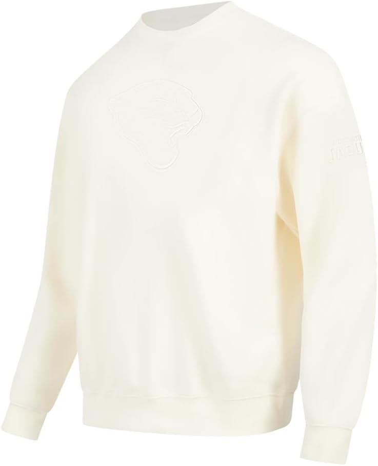imagePro Standard Mens NFL Neutral Fleece Crewneck SweatshirtOffwhite