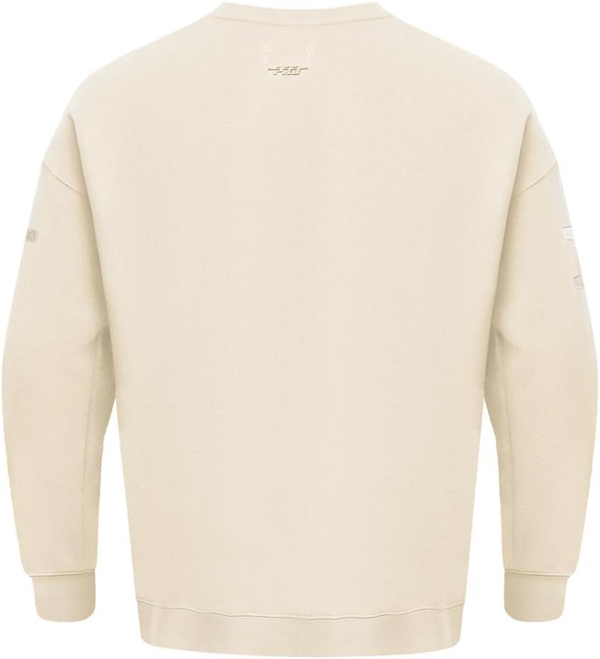imagePro Standard Mens NFL Neutral Fleece Crewneck SweatshirtOffwhite
