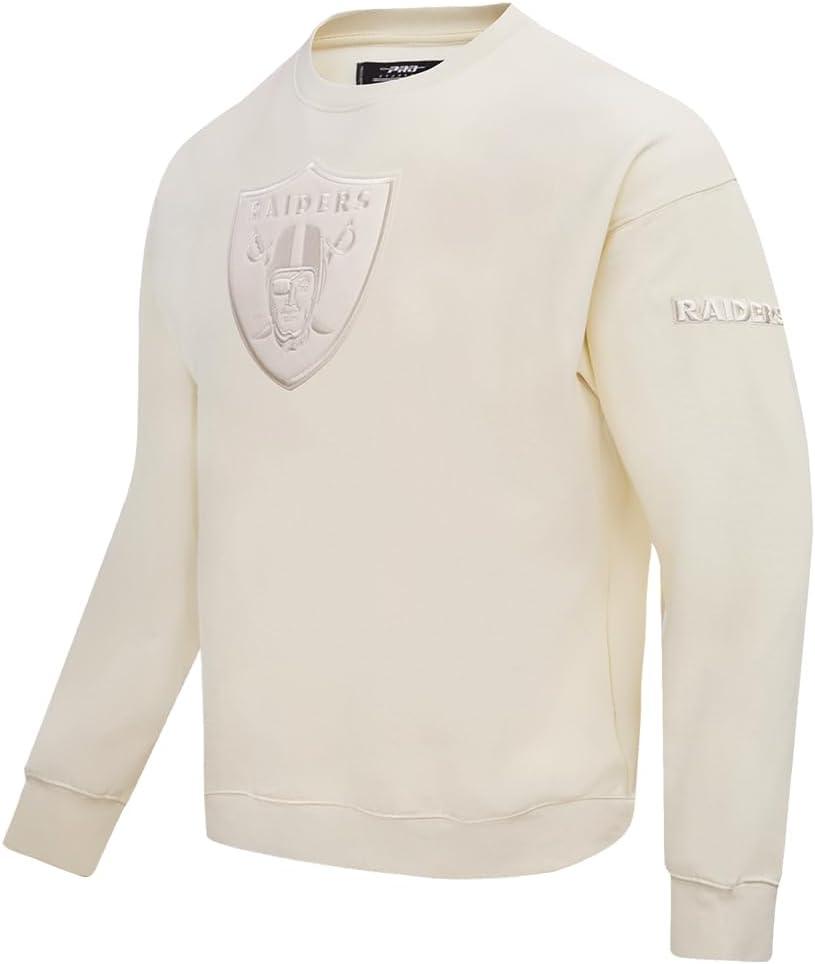imagePro Standard Mens NFL Neutral Fleece Crewneck SweatshirtOffwhite