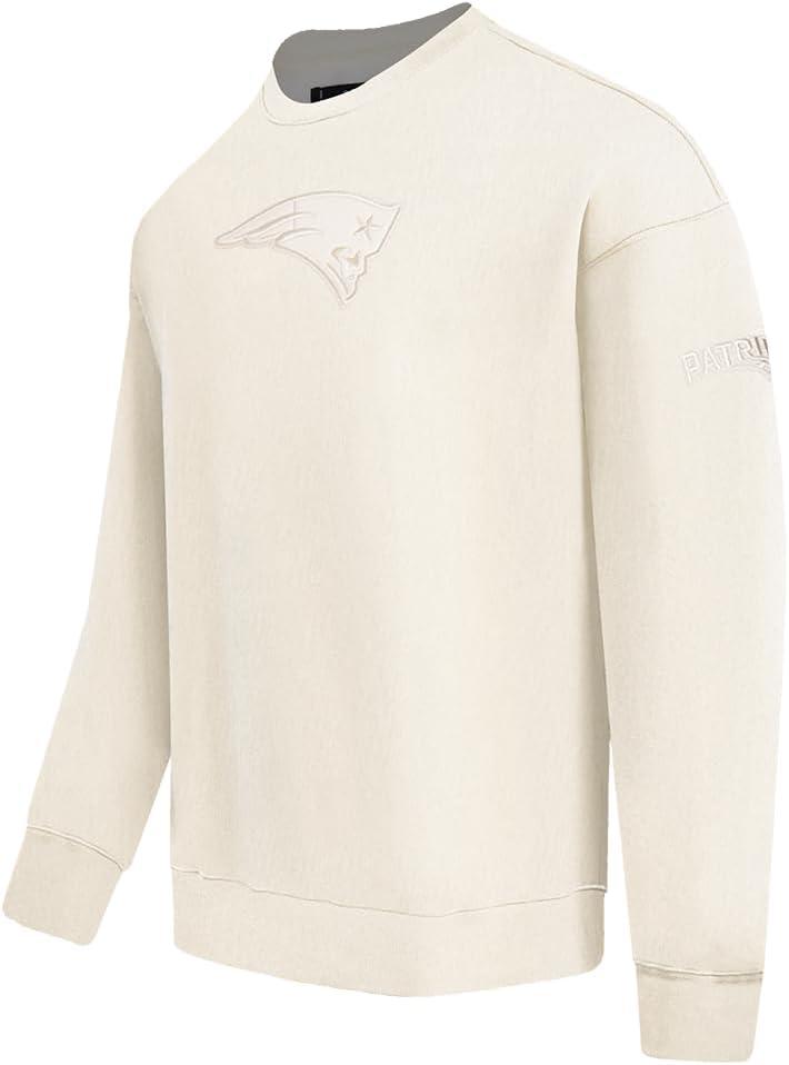 imagePro Standard Mens NFL Neutral Fleece Crewneck SweatshirtOffwhite