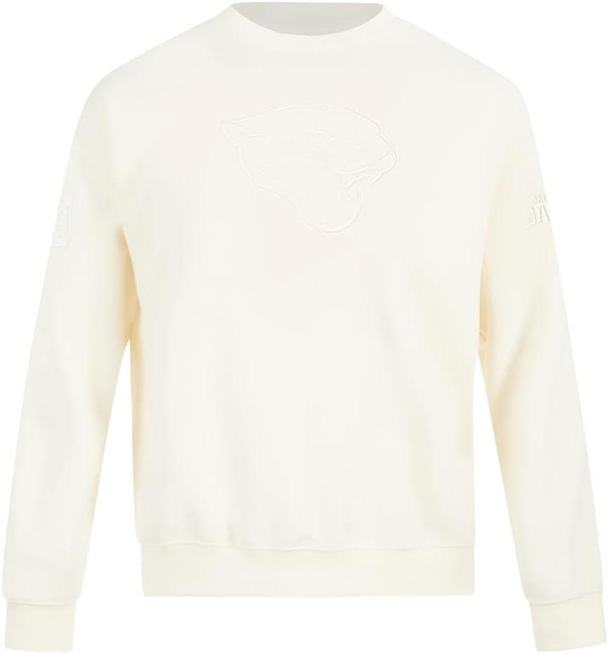 imagePro Standard Mens NFL Neutral Fleece Crewneck SweatshirtOffwhite