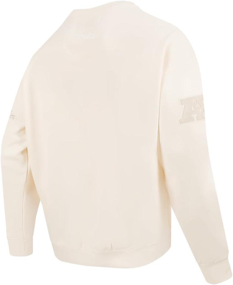 imagePro Standard Mens NFL Neutral Fleece Crewneck SweatshirtOffwhite