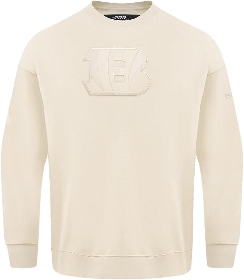 imagePro Standard Mens NFL Neutral Fleece Crewneck SweatshirtOffwhite