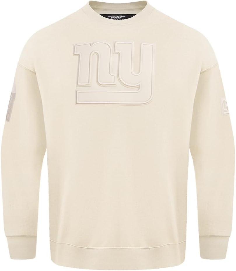 imagePro Standard Mens NFL Neutral Fleece Crewneck SweatshirtOffwhite