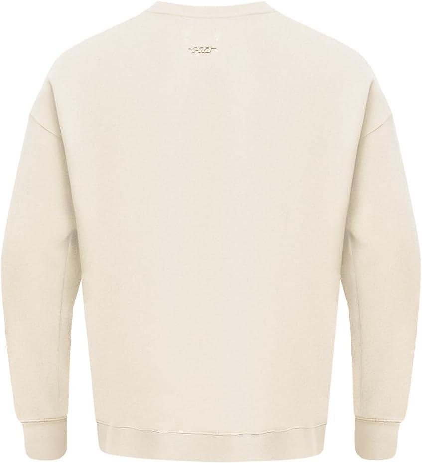 imagePro Standard Mens NFL Neutral Fleece Crewneck SweatshirtOffwhite
