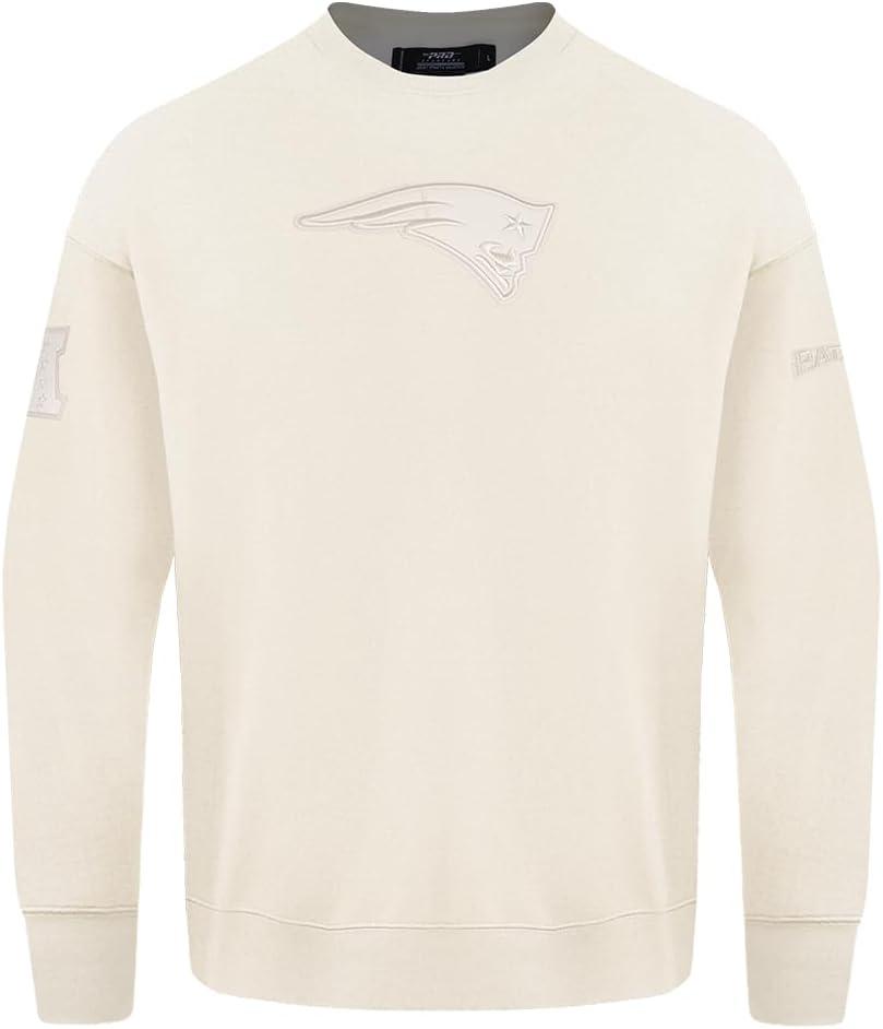 imagePro Standard Mens NFL Neutral Fleece Crewneck SweatshirtOffwhite