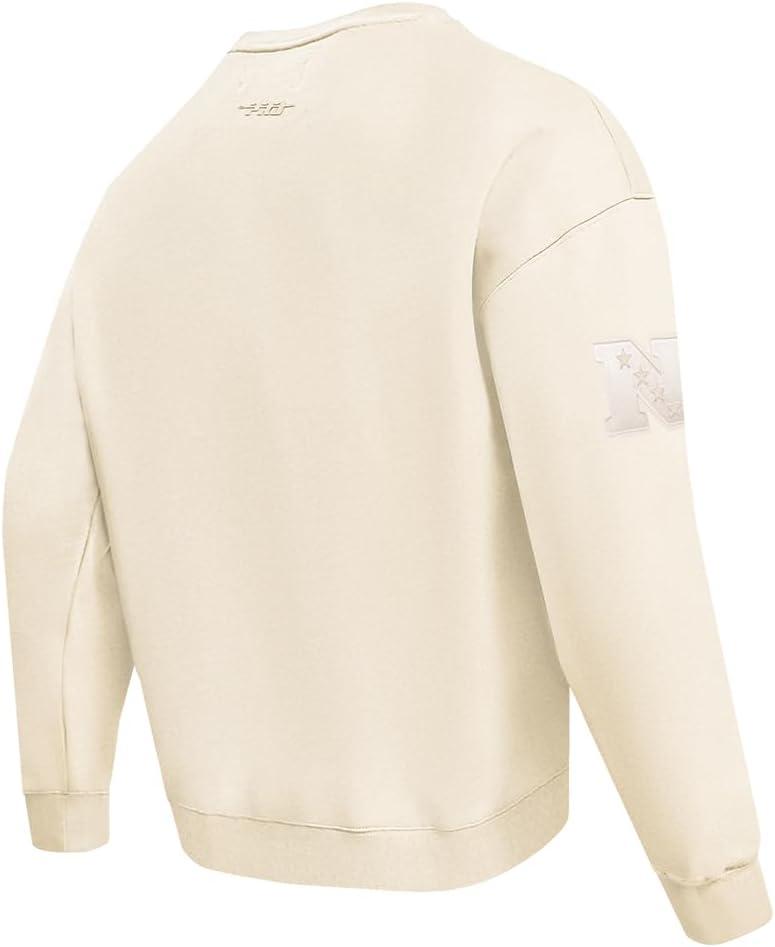 imagePro Standard Mens NFL Neutral Fleece Crewneck SweatshirtOffwhite