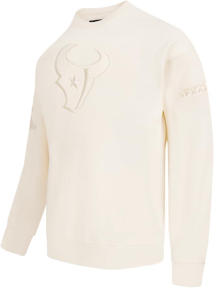 imagePro Standard Mens NFL Neutral Fleece Crewneck SweatshirtOffwhite
