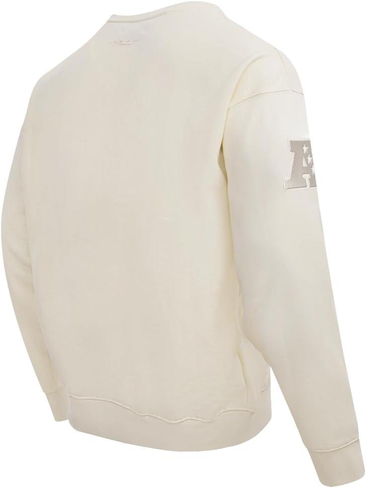imagePro Standard Mens NFL Neutral Fleece Crewneck SweatshirtOffwhite