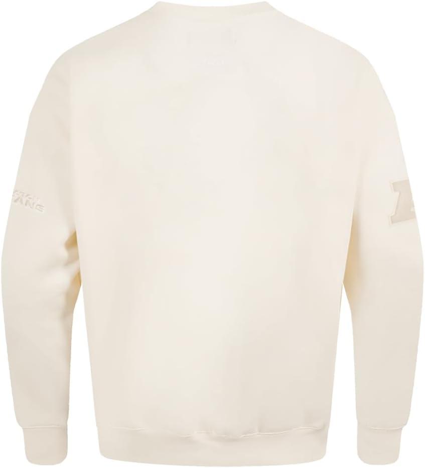 imagePro Standard Mens NFL Neutral Fleece Crewneck SweatshirtOffwhite