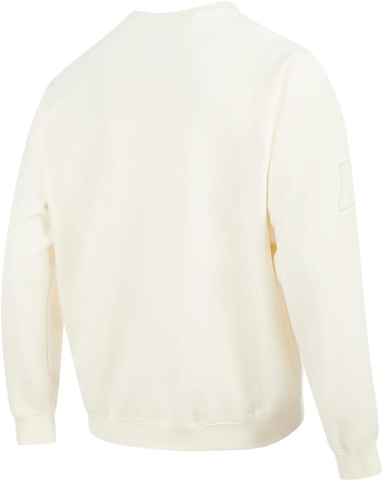 imagePro Standard Mens NFL Neutral Fleece Crewneck SweatshirtOffwhite