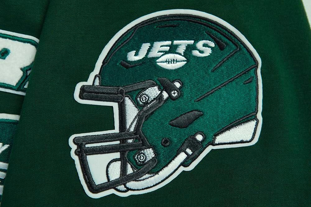 imagePro Standard Mens NFL New York Jets Classic Chenille Button Down Forest Green M