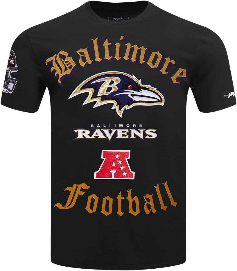 imagePro Standard Mens NFL Old English Short Sleeve TeeBlack