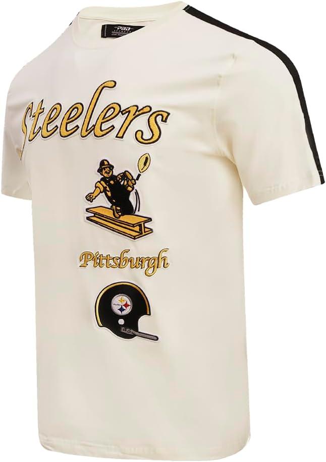 imagePro Standard Mens NFL Retro Classics Taping TeeEggshell Black