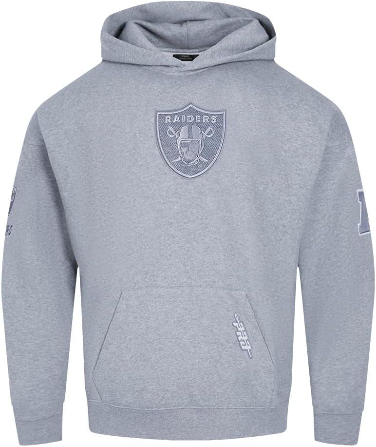 imagePro Standard Mens NFL Reverse French Terry Brushed Back French Terry Pull Over HoodieGrey
