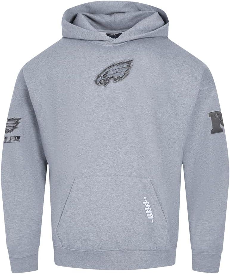 imagePro Standard Mens NFL Reverse French Terry Brushed Back French Terry Pull Over HoodieGrey