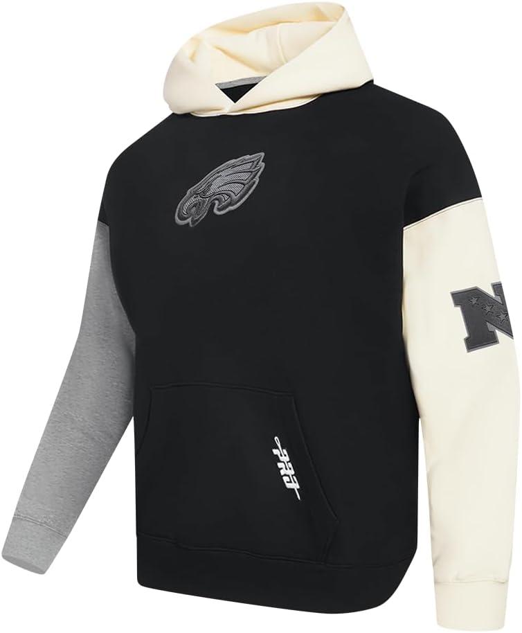 imagePro Standard Mens NFL Reverse French Terry Fleece Pull Over HoodieBlack